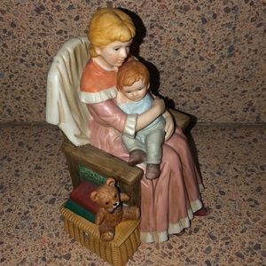 mother and son figurine